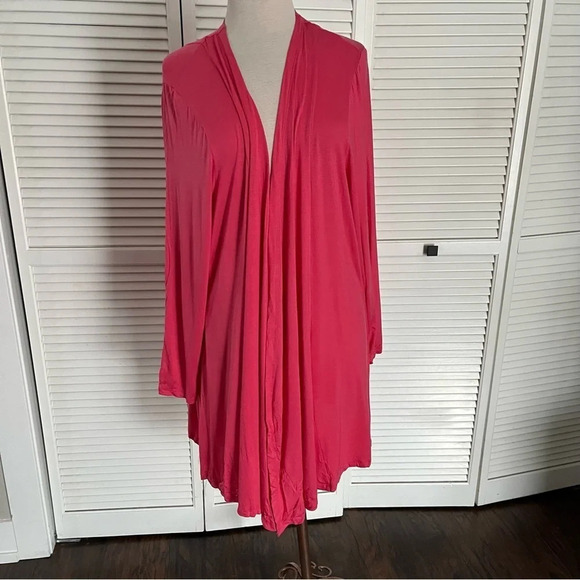 Lane Bryant cardigan open front lightweight pink 22 / 24 new - Picture 1 of 7